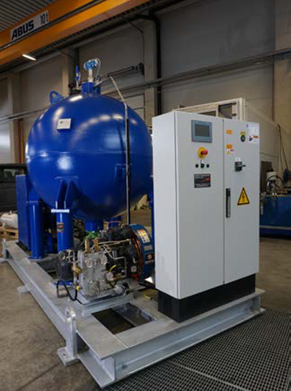 High Pressure Accumulator Unit 2000l PN100 compl.