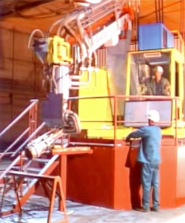 Evertz scarfing machine type 007